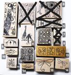 Diverse stempels Flora / Fauna / Afrika Safari van Magenta, Ophalen of Verzenden, Zo goed als nieuw, Houten stempel
