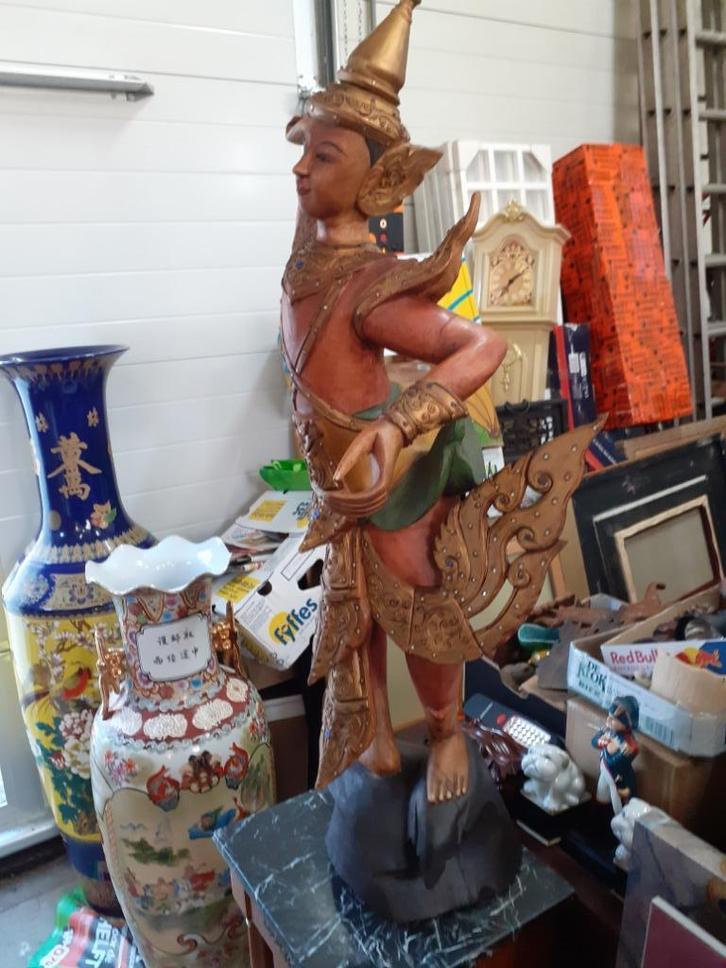 Thailand Kapitaal ingelegd Houten Beeld Bijzonder/Zeldzaam, Antiek en Kunst, Kunst | Niet-Westerse kunst, Ophalen