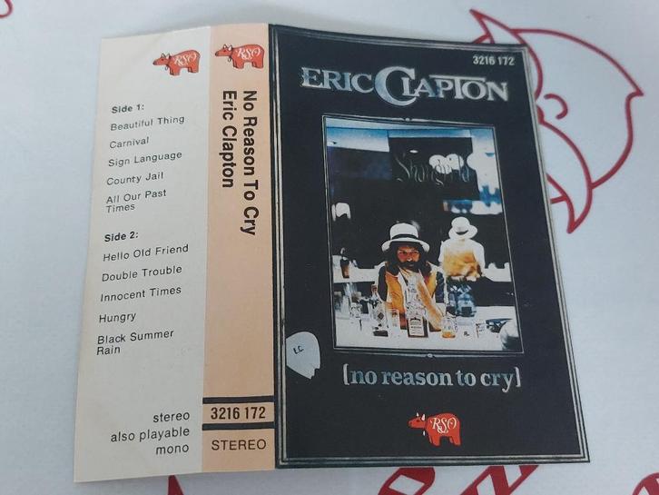 ERIC CLAPTON - NO REASON TO CRY (MC), Cd's en Dvd's, Cassettebandjes, Zo goed als nieuw, Origineel, Rock en Metal, 1 bandje, Ophalen of Verzenden