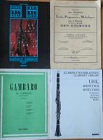 Klarinet Muziekboeken - Gambaro, Uhl, Jeanjean, Jazz Duets, Muziek en Instrumenten, Bladmuziek, Gebruikt, Ophalen of Verzenden