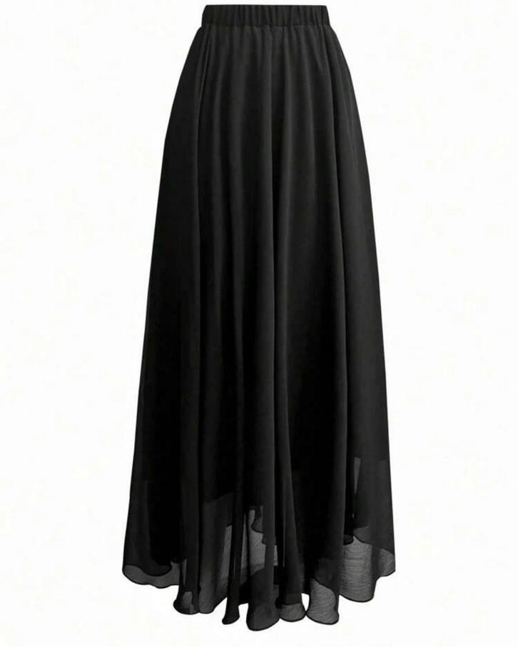 Rok Jolijn Zwart-1 (44-52), Kleding | Dames, Grote Maten, Nieuw, Rok, Zwart, Verzenden