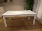 Witte eettafel, Huis en Inrichting, Ophalen, 50 tot 100 cm, Zo goed als nieuw, 150 tot 200 cm