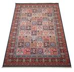 Nieuw oosters vloerkleed vlakken blauw roze wol 240x320cm, Persian wool 1001 nachten floral medallions, Crème, Gebruikt, .