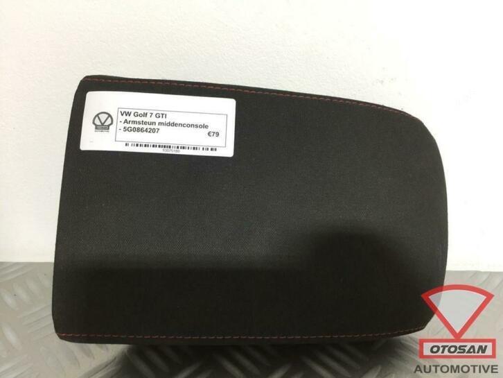 vw golf 7 gti armsteun stof middenconsole 5g0864207, Auto-onderdelen, Interieur en Bekleding, Volkswagen, Gebruikt, Ophalen of Verzenden