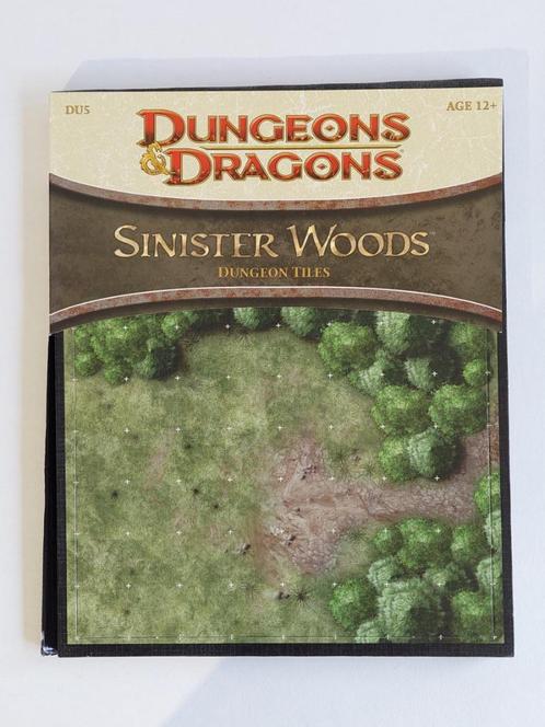 D&D - Dungeon Tiles - DU5 - Sinister Woods, Hobby en Vrije tijd, Gezelschapsspellen | Overige, Zo goed als nieuw, Een of twee spelers