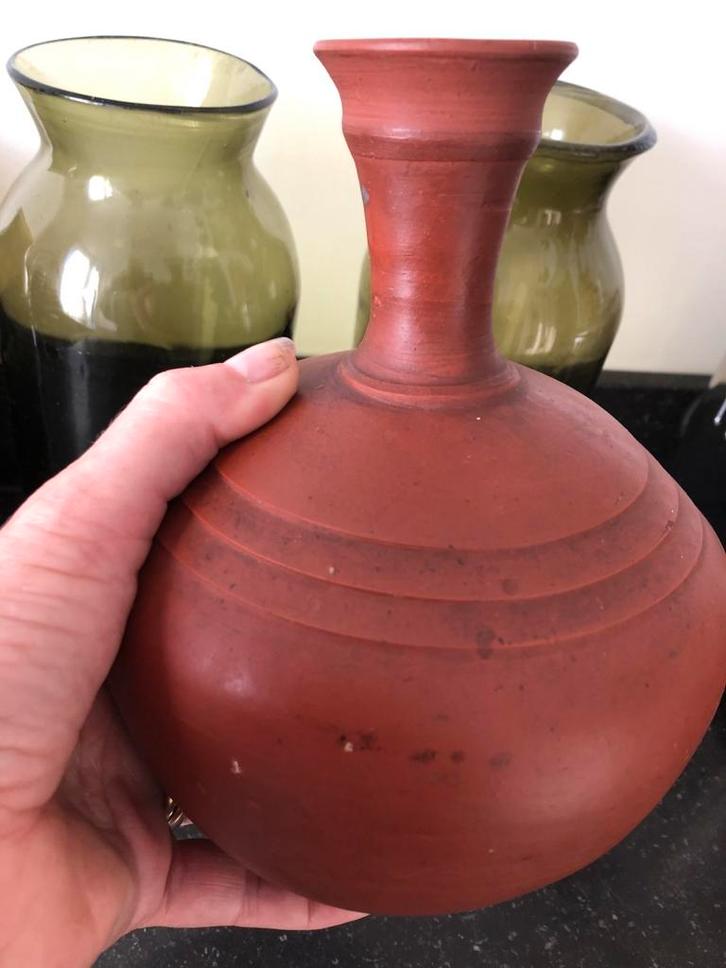 Antieke  zeldzame Aardewerk Vaas/ karaf, Antiek en Kunst, Antiek | Keramiek en Aardewerk, Ophalen of Verzenden