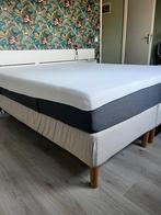 IKEA BOXSPRING 160 x 200 + HOOFDBOARD + EMMA MATRAS, Ophalen, Tweepersoons, Zo goed als nieuw, IKEA