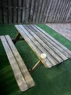Houten Picknicktafel - Gebruikt, Ophalen of Verzenden, Gebruikt, Rechthoekig, Hout