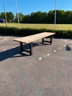 Tuintafel douglas geschaafd en stalen poten, Ophalen, Zo goed als nieuw, Rechthoekig