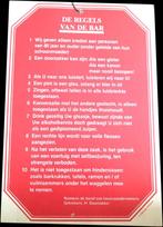 de regels van de bar, Ophalen of Verzenden