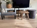 Set van 5 krukjes, klein poefje/bankje, poef, bijzettafeltje, Ophalen, Minder dan 55 cm, Rond, Zo goed als nieuw