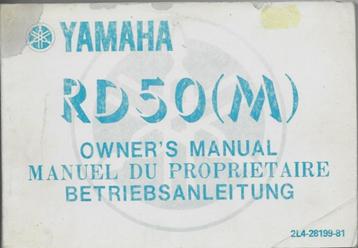 Yamaha RD50 M handleiding manual bromfiets (022v) beschikbaar voor biedingen