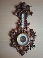 Antieke barometer met houten ornamenten, Ophalen of Verzenden