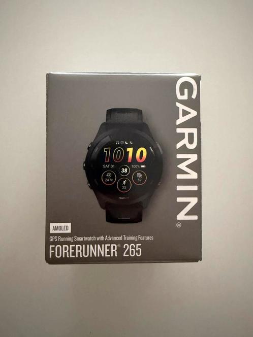 Garmin Forerunner 265, Sieraden, Tassen en Uiterlijk, Sporthorloges, Zo goed als nieuw, Android, Zwart, Afstand, Calorieverbanding