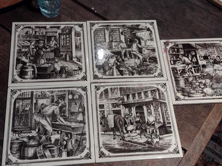 Zeldzame wandtegels Bakkerij Brinkers Zoetermeer, Antiek en Kunst, Antiek | Wandborden en Tegels, Ophalen of Verzenden