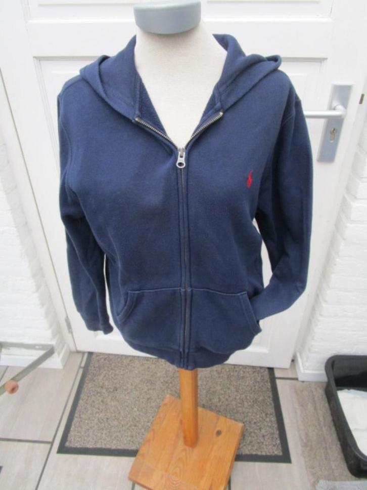 Lekker warm donkerblauw Ralph Lauren mutsvest maat L, Kleding | Dames, Truien en Vesten, Zo goed als nieuw, Maat 42/44 (L), Blauw
