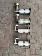 Rvs buitenlamp 4x 25€, Minder dan 50 watt, Wandlamp, Ophalen of Verzenden, Zo goed als nieuw