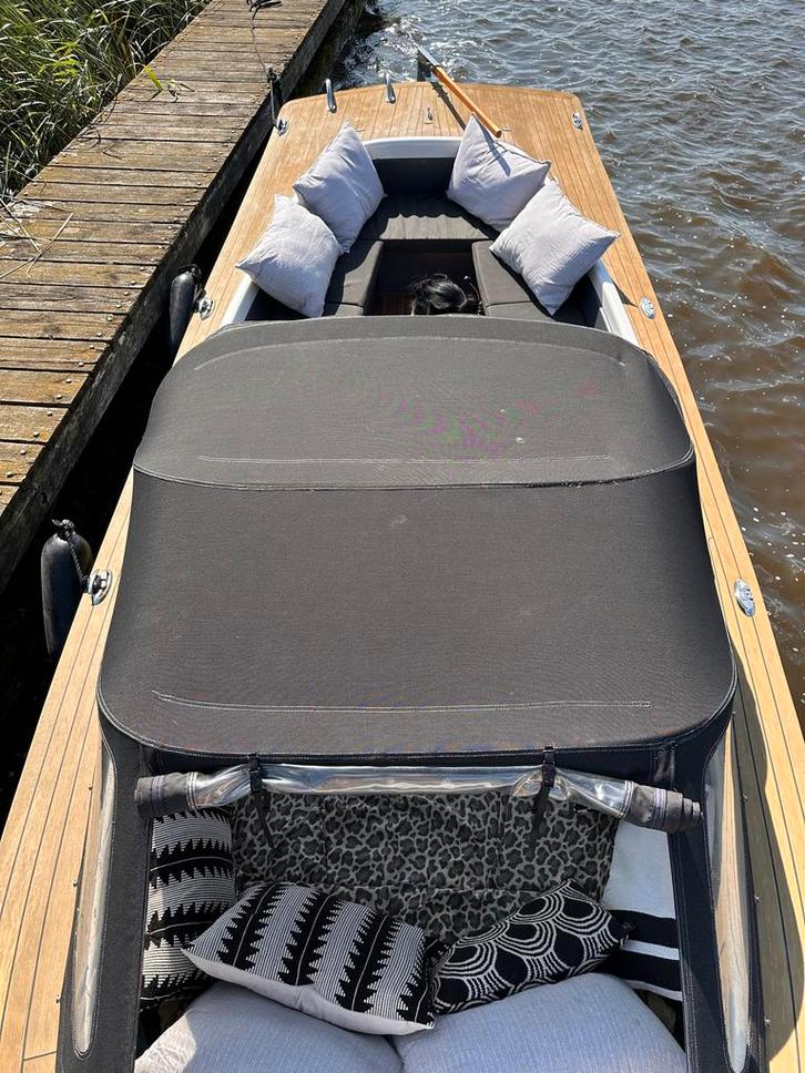 Mooie Spiegelsloep met Vetus Diesel, Watersport en Boten, Motorboten en Motorjachten, Gebruikt, Polyester, 6 tot 9 meter, Diesel