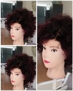 15.25 cm Brazilian remy bob pixie cut wig, Ophalen of Verzenden, Zo goed als nieuw, Pruik of Haarverlenging