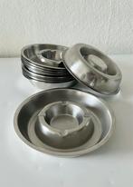 10 stuks RVS Asbak met Vuurrand - Ø160x(H)30mm, Verzamelen, Ophalen of Verzenden, Gebruikt, Asbak