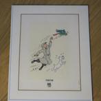 Grote print in lijst L'Oreille Cassé 1996, Ophalen of Verzenden, Kuifje, Zo goed als nieuw, Plaatje, Poster of Sticker