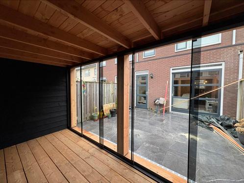 Glazen schuifwanden overkapping, Tuin en Terras, Overkappingen, Nieuw, Veranda, Ophalen