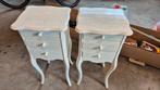 Queen Ann brocante nachtkastjes, Ophalen, Zo goed als nieuw, Hout
