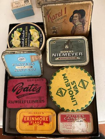 Vintage Blikken - Diverse Oude Blikjes beschikbaar voor biedingen