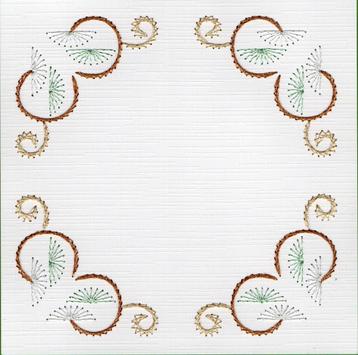 geborduurde oplegkaart nr 19 beschikbaar voor biedingen