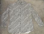 In goede staat: donkergrijs/gebroken witte HEMA blouse, mt M, Maat 38/40 (M), Ophalen of Verzenden, Zo goed als nieuw, Grijs
