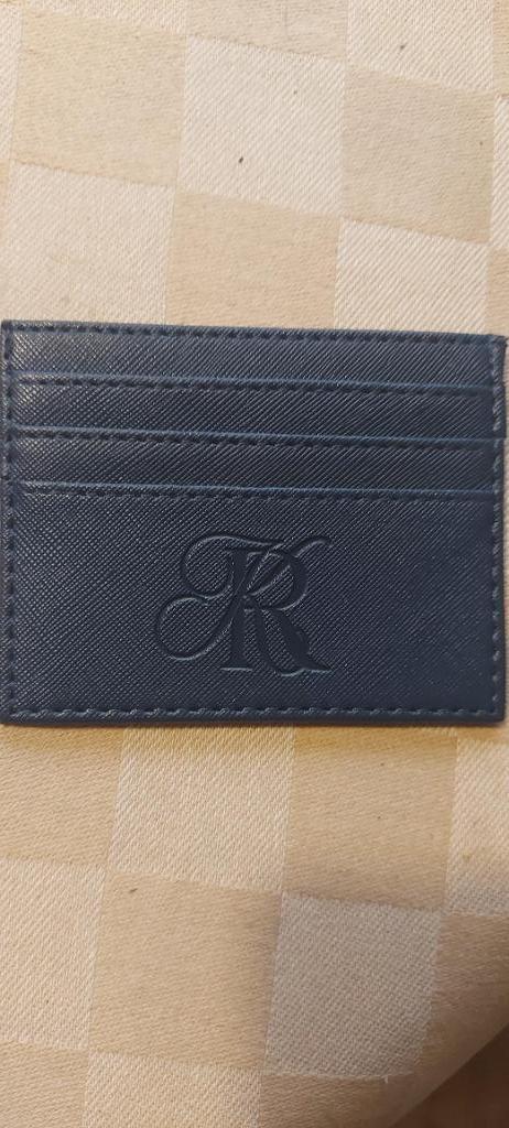 kaartenhouder van leer donkerblauw merk KR fraai blauw, Sieraden, Tassen en Uiterlijk, Portemonnees, Nieuw, Blauw, Leer, Ophalen of Verzenden