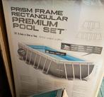 Te Koop: Intex Prism Frame Zwembad zeer compleet, 400 cm of meer, Gebruikt, Rechthoekig, 80 tot 120 cm