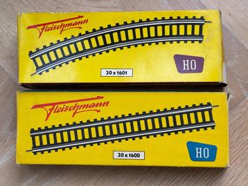 Fleischmann rails 1600 en 1601 jaren 50 beschikbaar voor biedingen