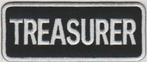 Treasurer stoffen opstrijk patch embleem #1, Motoren, Accessoires | Overige, Verzenden, Nieuw