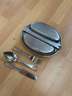Us ww2 mess tin met bestek, Verzamelen, Militaria | Tweede Wereldoorlog, Ophalen of Verzenden, Landmacht, Amerika, Overige typen