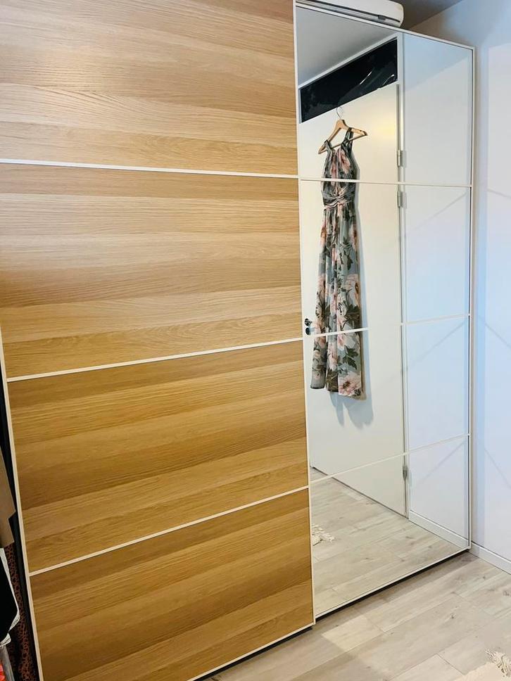 Schuifdeuren (2 stuks) IKEA Pax kast 200 x 201, Huis en Inrichting, Kasten | Kledingkasten, Zo goed als nieuw, 200 cm of meer