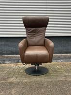 Nette bruine prominent sorisso sta op stoel / relax stoel, Ophalen, Minder dan 75 cm, Leer, Nvt