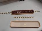 Ketting met bijbehorende armband, Overige materialen, Ophalen of Verzenden, Zo goed als nieuw, Goud