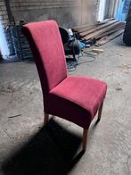 6 stoelen in rood roze kleur, Ophalen, Gebruikt, Overige kleuren, Stof