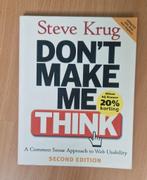 Steve Krug - Don't Make Me Think, Ophalen of Verzenden, Zo goed als nieuw, Steve Krug