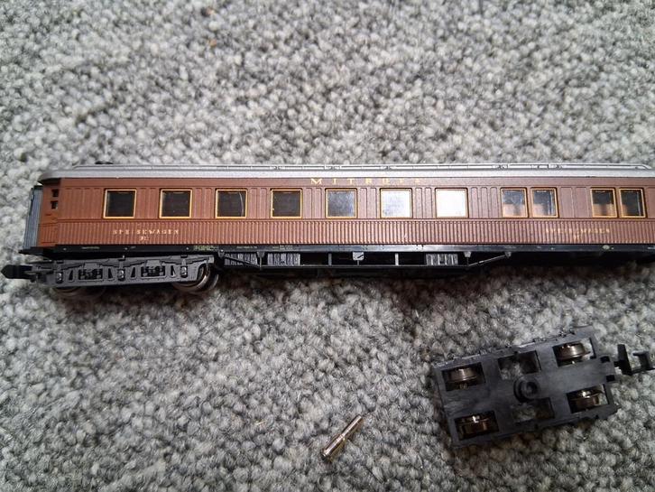 Nostalgisch rijtuig Mitropa n spoor, Hobby en Vrije tijd, Modeltreinen | N-Spoor, Gebruikt, Wagon, Gelijkstroom, Trix, Ophalen of Verzenden