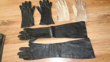 Handschoenen dames leer vintage beschikbaar voor biedingen