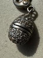 Hanger Faberge ei. Zilver 925 gemerkt . Kan open, Overige merken, Ophalen of Verzenden, Zo goed als nieuw, 1 bedel