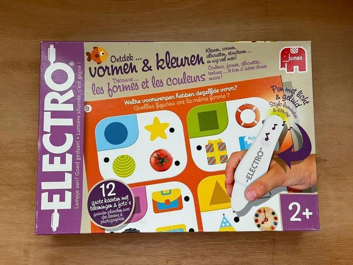 Jumbo Electro Vormen & Kleuren 2+, Kinderen en Baby's, Speelgoed | Educatief en Creatief, Gebruikt, Elektronica, Puzzelen, Ontdekken