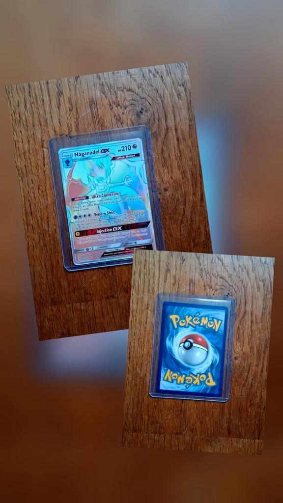 Rainbow Rare Naganadel GX (249/236) Cosmic Eclipse, Hobby en Vrije tijd, Verzamelkaartspellen | Pokémon, Zo goed als nieuw, Ophalen of Verzenden