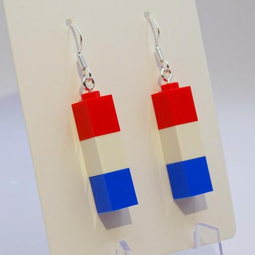 Koningsdag oorbellen LEGO, Sieraden, Tassen en Uiterlijk, Oorbellen, Nieuw, Hangers, Overige materialen, Verzenden