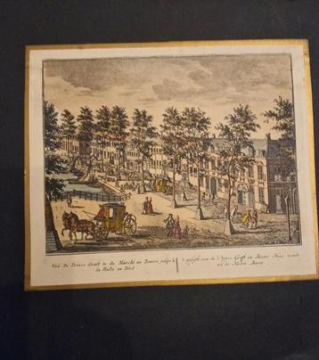 Prent, gravure gezicht op de prinsengracht beschikbaar voor biedingen