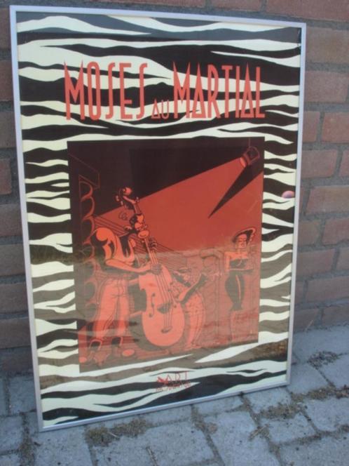 Zeefdruk/ affiche “Moses au Martial”.door Filips jaren 80, Verzamelen, Posters, Gebruikt, Muziek, A1 t/m A3, Rechthoekig Staand