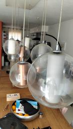 7 bol lampen/ hanglampen, Gebruikt, 50 tot 75 cm, Ophalen of Verzenden, Glas