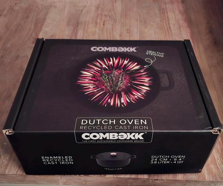 Combekk Dutch Oven Braadpan 24cm - Nieuw!, Huis en Inrichting, Keuken | Potten en Pannen, Nieuw, Koekenpan of Braadpan, Gietijzer